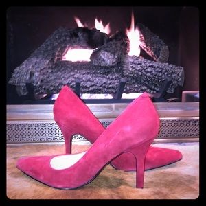 Nine West Red Suede Shoes